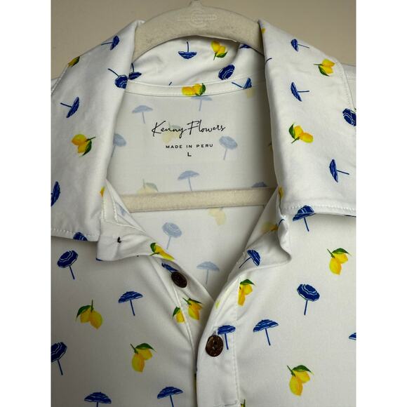Men's White Patterned Shirt - Picture 5 of 7